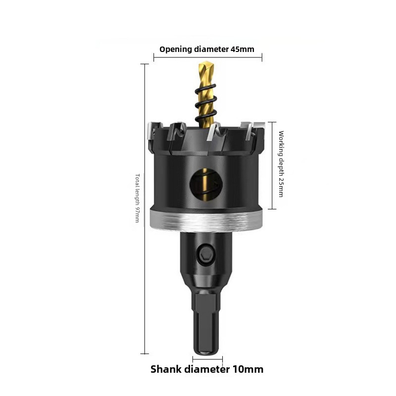 1 st 5A Carbide Tip TCT Boor Gatenzaag 12-150mm Boor Set Gatenzaag voor Roestvrij Staal Metaallegering Boren