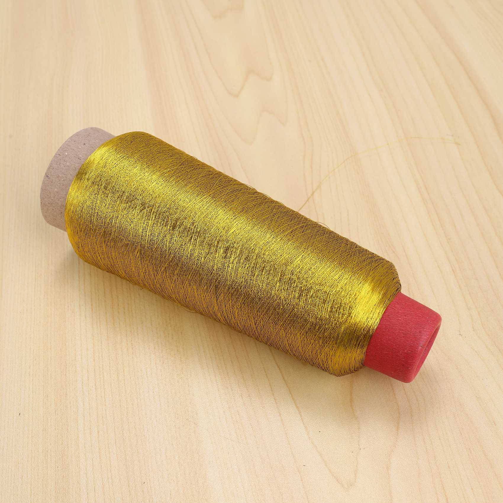 Computer Cross-stitch Embroidery Threads 3000M Sewing Thread Line Textile Metallic Yarn Woven Embroidery Line Golden