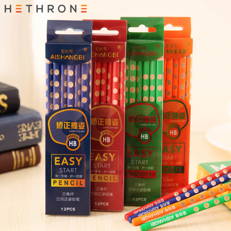 Hethrone 12pcs Animal wooden pencils for school Student writing drawing pencil set crayons sketch graphite lapices school items