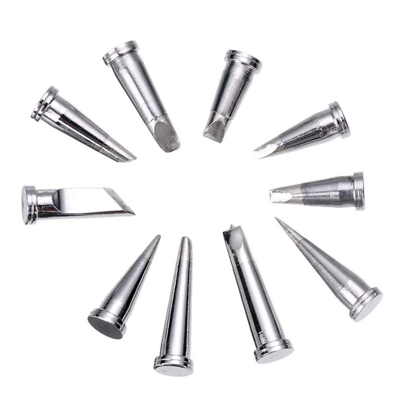 10Pcs Duurzaam Solderen Tip Set Voor Weller WSD81 WD1000 WSP80 WP80 Lt Soldeerstation