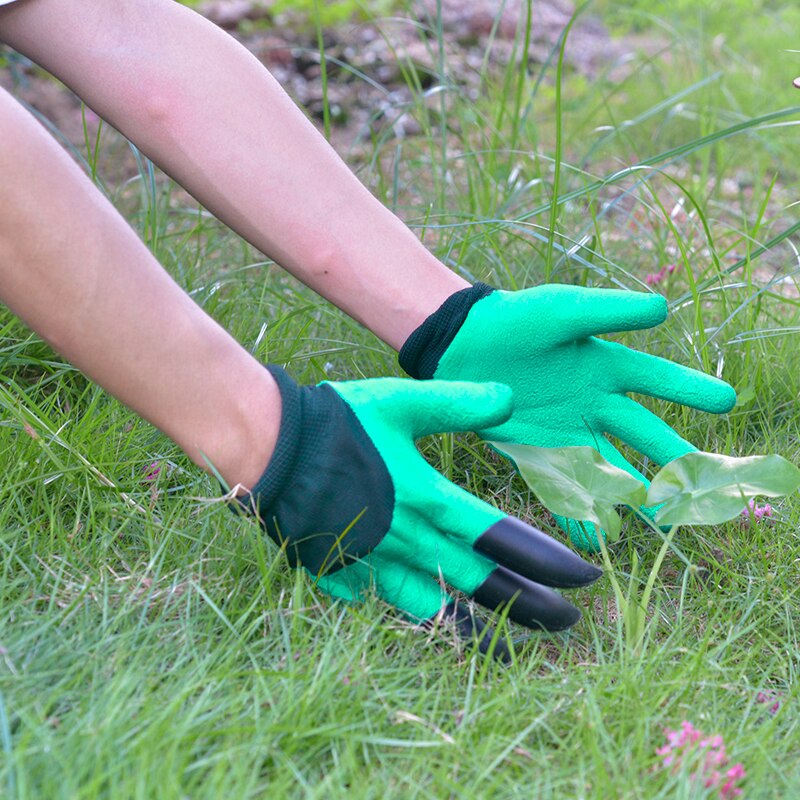 4 Hand Claw Tuin Rubberen Handschoenen Tuinieren Graven Planten Duurzaam Waterdicht Nitril Werken Handschoen Outdoor Gadgets