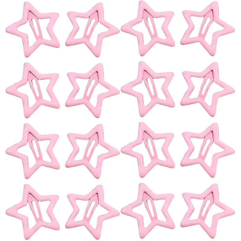 Pinzas para el cabello con forma de estrella de colores Y2K para niñas y niños, horquillas decorativas para el cabello, accesorios para el cabello a la para mujer: M / Azul cielo