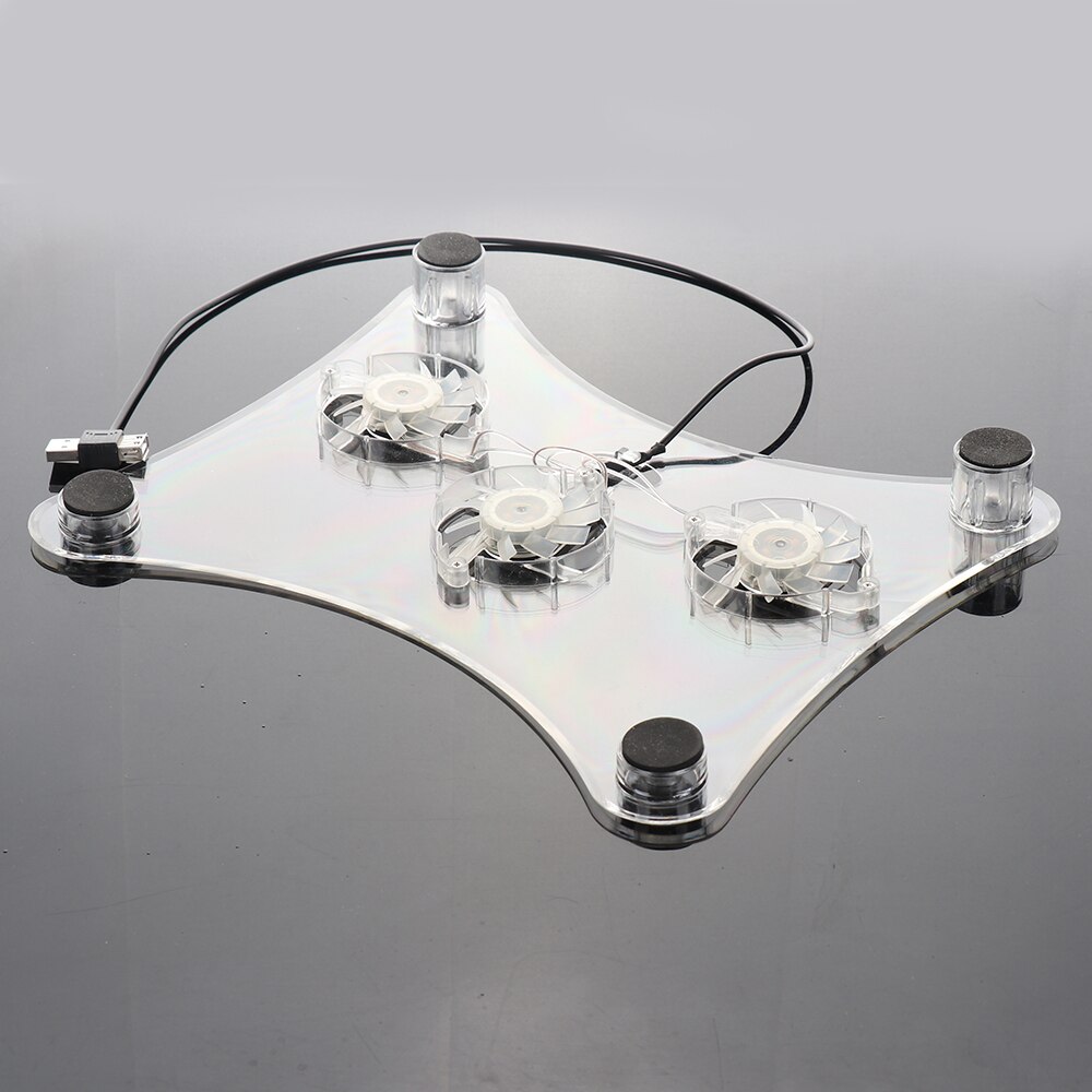 Laptop Stand Laptop Desk Support Three Cooling Fan Notebook Computer Stand USB Rack Holder Cooling Heat Dissipation Stand