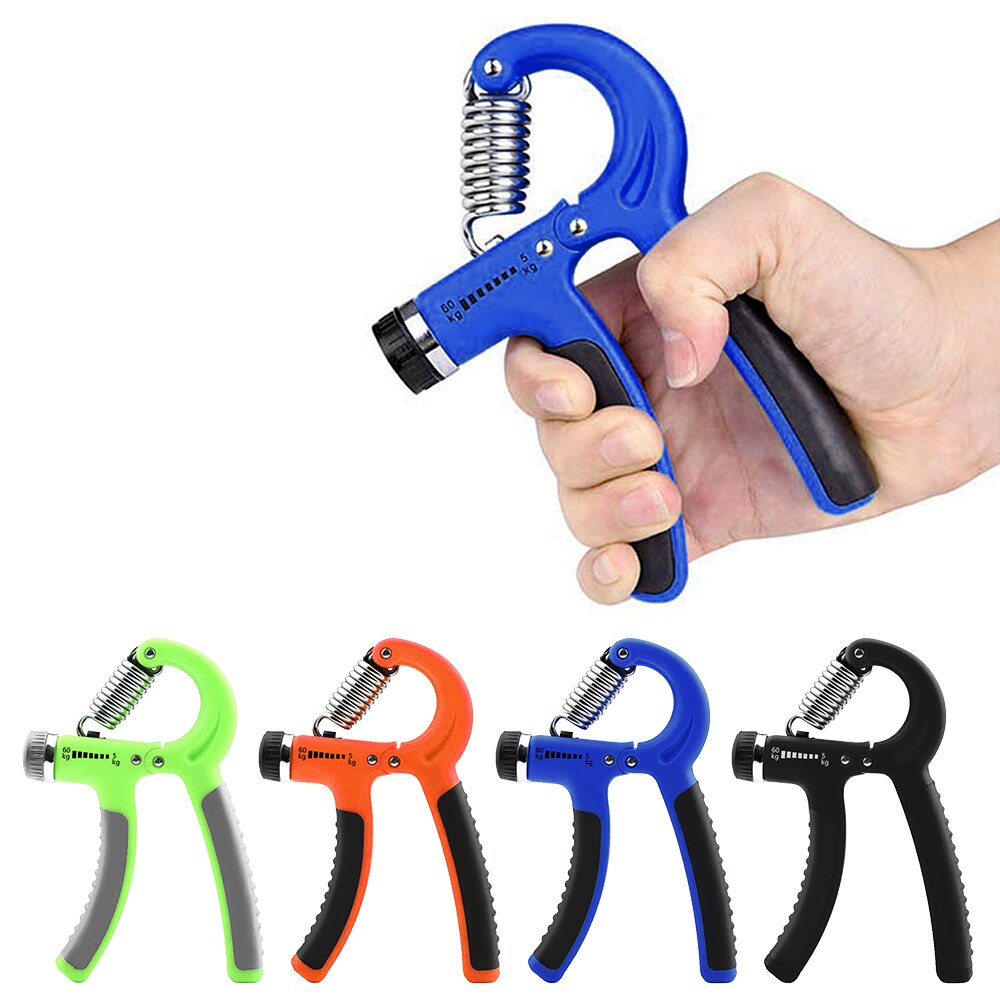 6PC/Set Gym Fitness Adjustable Hand Grip Set Kit Finger Forearm Strength Muscle Recovery Hand Gripper Exerciser Trainer