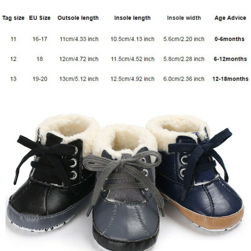 2020 di Marca Del Bambino Appena Nato Delle Ragazze Bambini Stivali Da Neve Caldo di Inverno Morbido Suola Scarpette da culla Stivali Scarpe Primipassi 0-18M