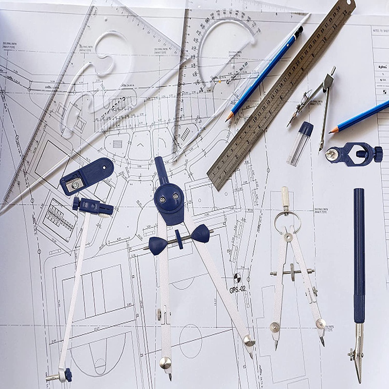 Boussole de dessin pour la géométrie, outil de dessin pour le dessin, les maths, le dessin, outil d&#39;ingénierie, PPYY-9Pc