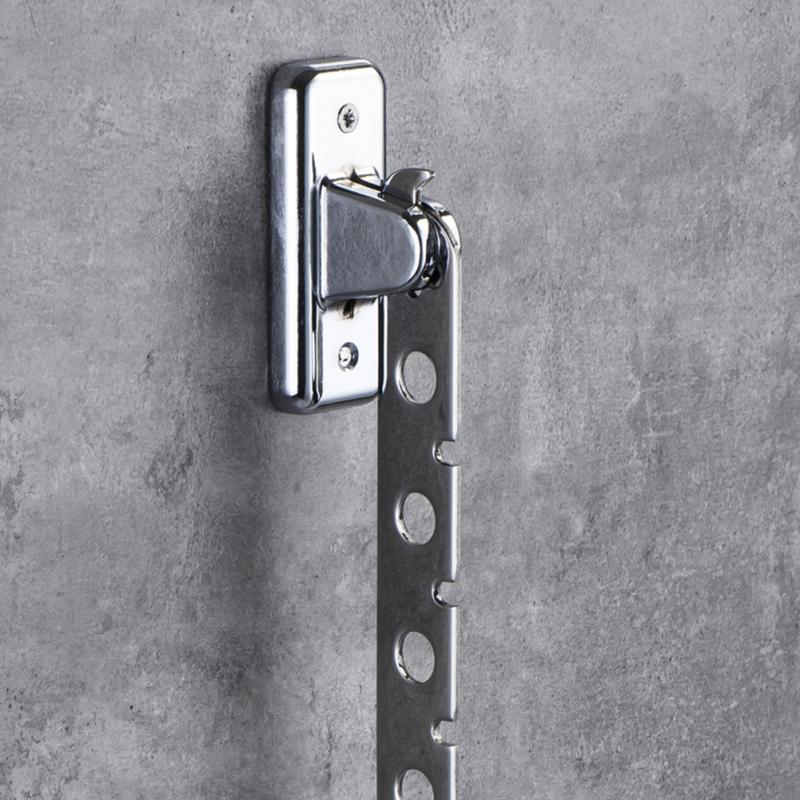 Colgadores de ropa plegables de acero inoxidable para ahorro de espacio con gancho Magic, estante de secado de ropa montado en la pared con 6 /8 agujeros
