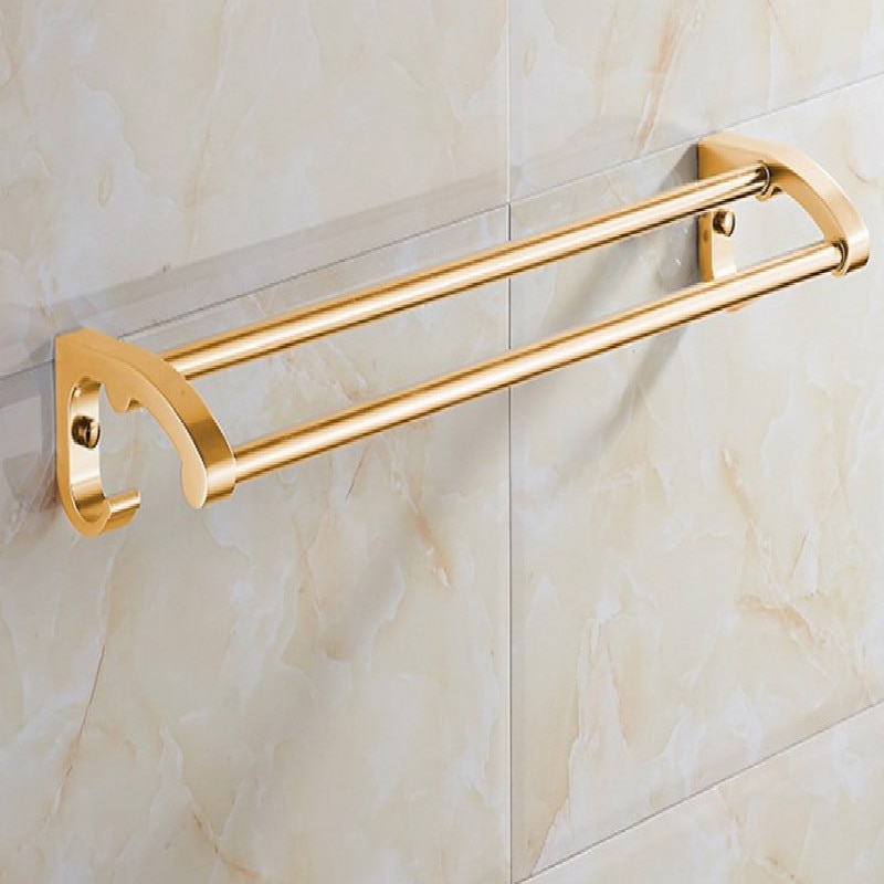 Doré Noble tempérament or porte serviette porte serviette porte serviette toallero serviette tige
