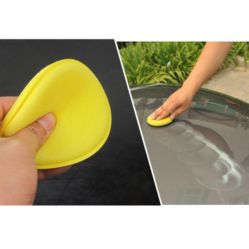 12 unids/set, esponja de pulido para el cuidado del coche, esponja de lavado redondo para el cuerpo del coche, esponja de lavado, almohadillas aplicadoras, esponjas de cera para el coche, Herramientas de limpieza
