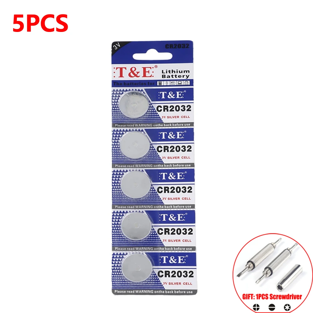 Original Lithium Button Coin Cell Bateria, relógio, calculadora, chave do carro, controle remoto, CR2032, DL2032, ECR2032, 230mAh, 2-50pcs: Dourado