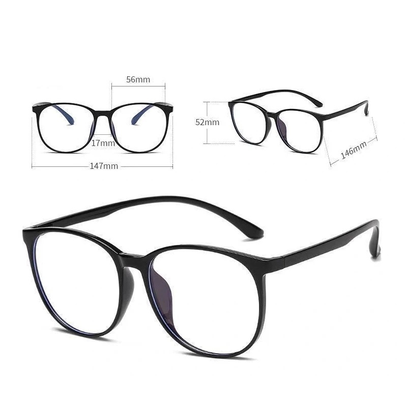 Blue Light Blocking Glasses Women Oversized Eyeglasses Anti Blue Light Computer Glasses Men Safety Eyewear Spectacle