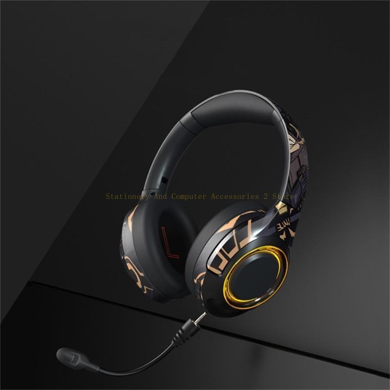 Wireless Gaming Headsets with Detachable Noise Cancelling Microphone Bluetooth-compatible Wireless Gaming Headphones