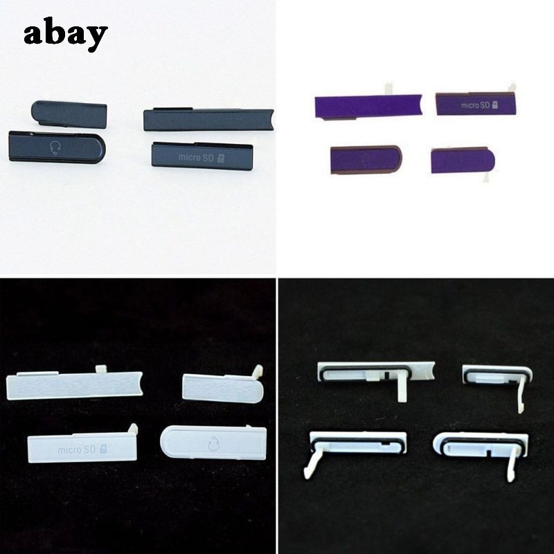 OEM Sim/Micro SD Card Slot USB Port Cover Caps Dust-proof USB Charging For Sony Xperia Z Z1 Z3 mini Z2Lot