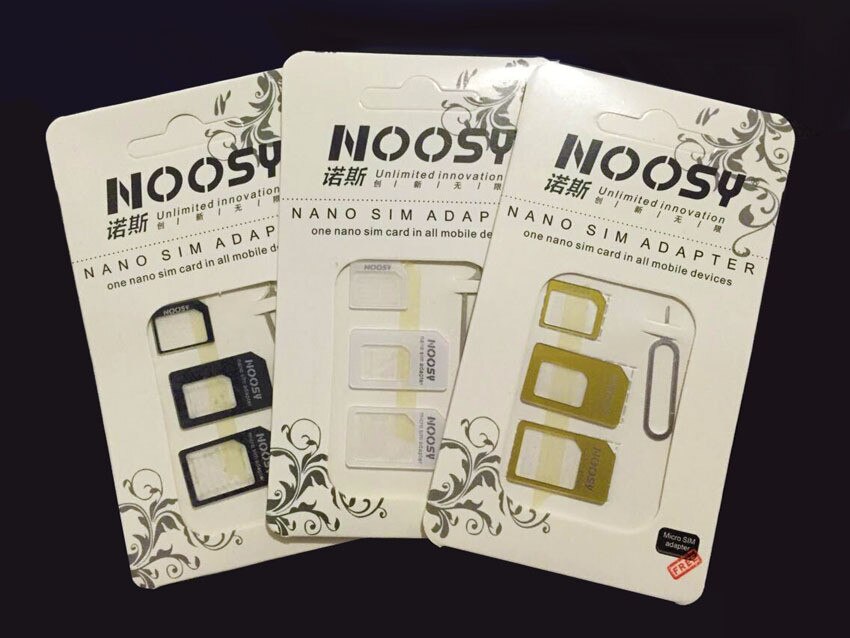 4 in 1 Nano Sim Card Adaptersto Micro Sim to Stander Sim Card SIM Card Tools For LG G4 G5 Spirit L90 For iphone 4S 5 6S card sui