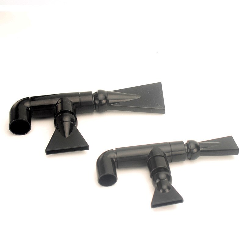NuoNuoWel 2x Aquarium Outlet Flat Duck Bill Pipe Connector 360 Degree Adjustable Inlet Jet Water Fittings Fish Tank DIY