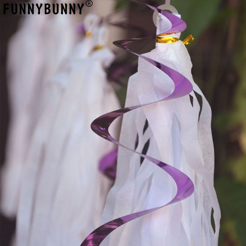 FUNNYBUNNY Levendige Regenboog Plastic Swirl Decoraties, 5 Stuks, Gemaakt van Plastic, Regenboog, 35.4"