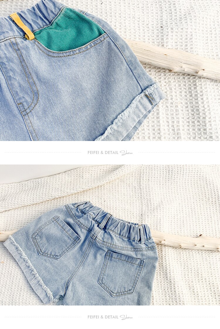 SUMMER teenage girls denim shorts 12 years old