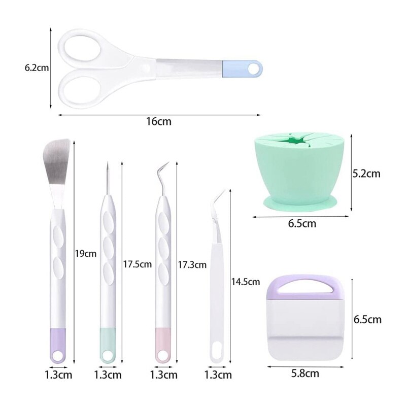 7 Accessories Silhouette Cameo Vinyl Weeding Tools Kit Cameo Letters DIY Craft Cricut Machine Accessories