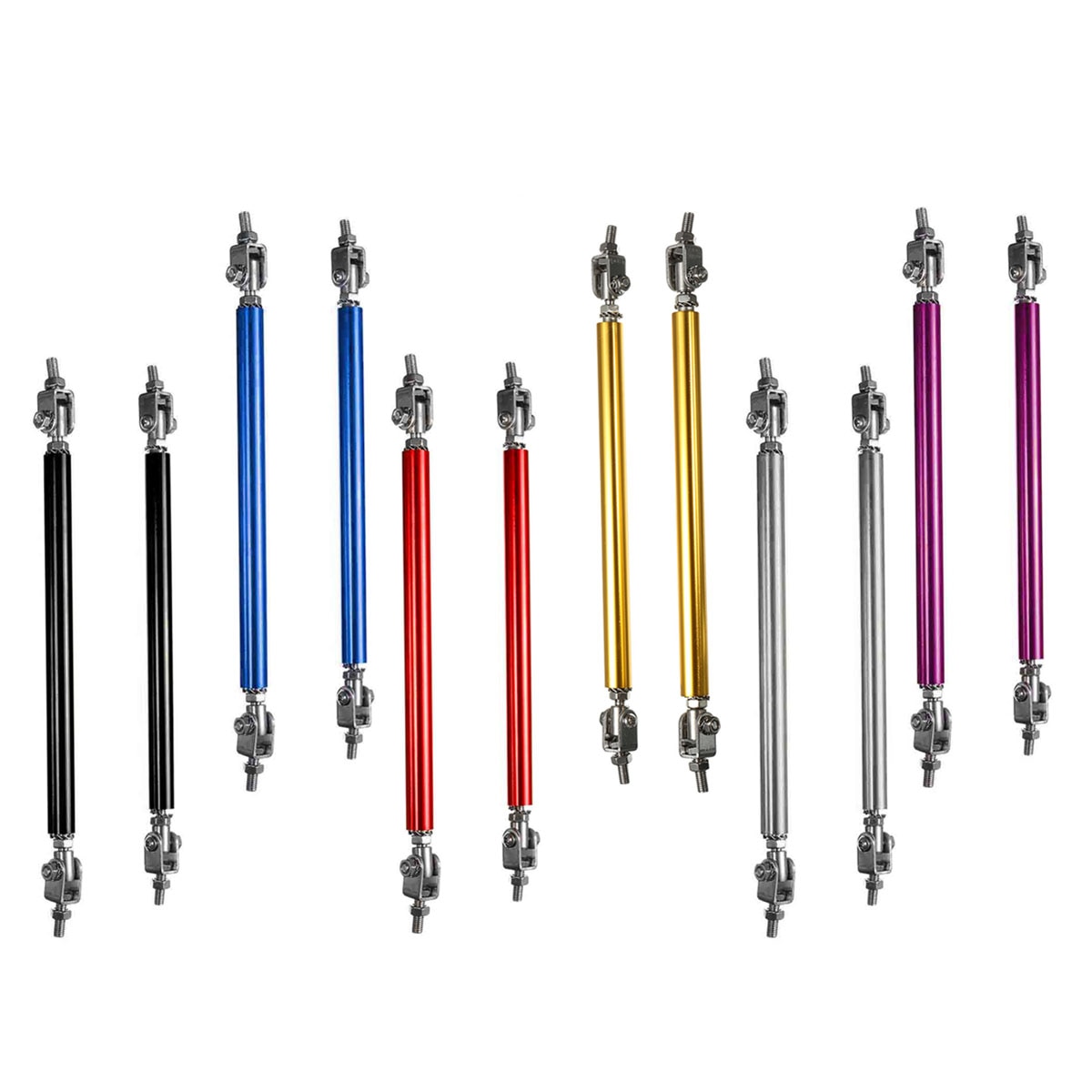 2 stk universal bil foran bagkofanger beskytter splitter stang støtte justerbar