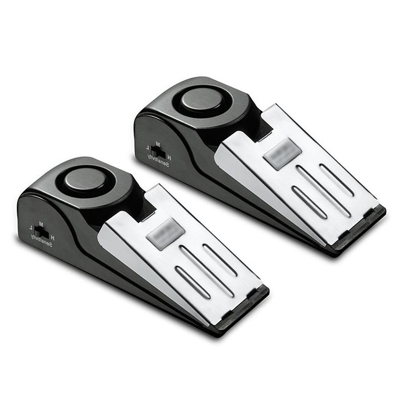 Portable Carrying Female Personal Outdoor Alarm Smart Sensor Wireless Vibration Door Stop Alarm Block Security Alarm System