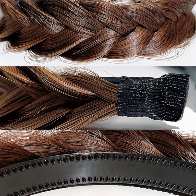 Zopf Haarband Frauen Fishbone Braid Frauen Perücke Twist Braid Stirnband Haarnadel Böhmen rutschfeste Kopfschmuck Braut Haarschmuck