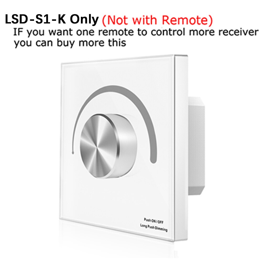 AC Triac LED Dimmer 220V 230V 110V Wireless RF Dimmable Knob Switch With 2.4G Remote Controller for Single Color LED Bulb Lamps: Triac S1-K Dimmer