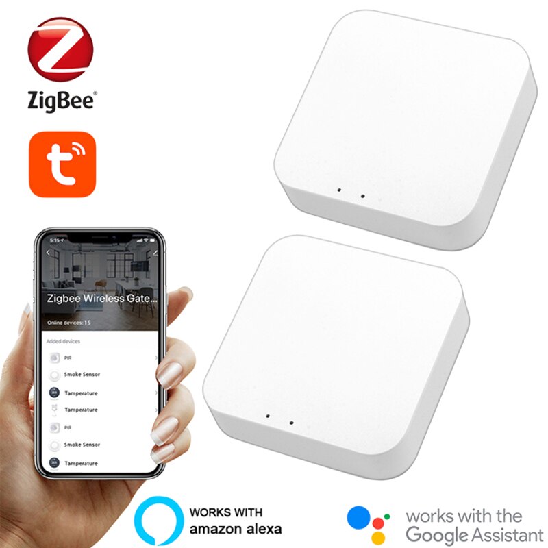 Tuya Zigbee Bridge 3.0 Smart Home Gateway Hub Remote Control Zigbee Devices Via Smart Life APP Works with Alexa Google Home