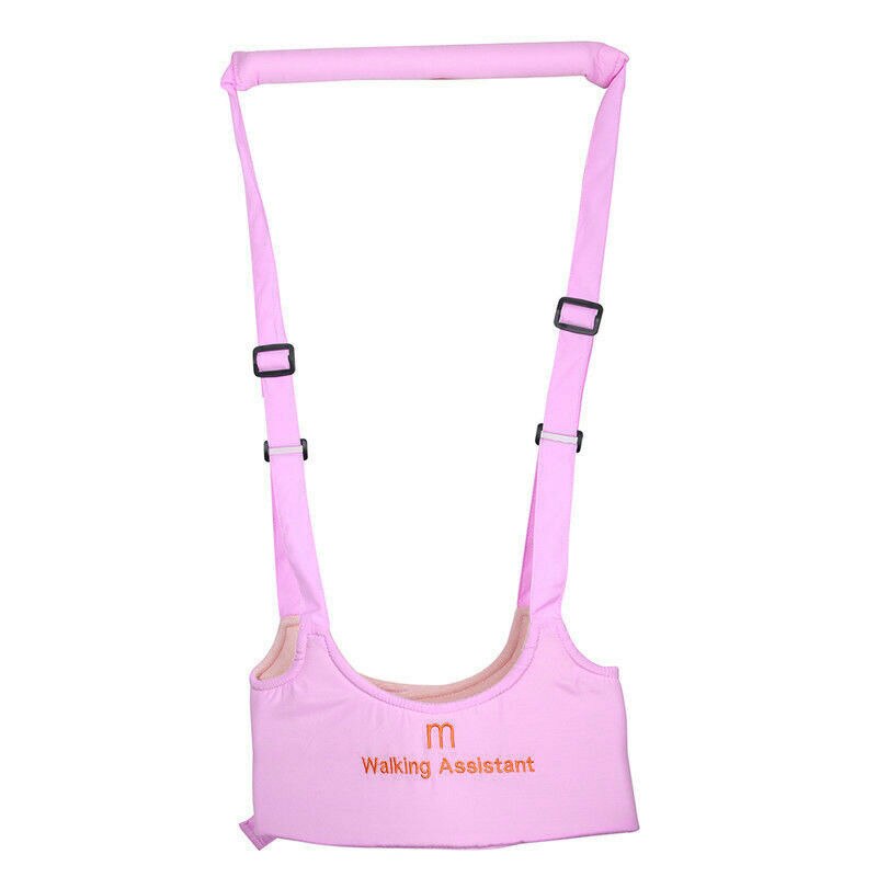 Schattige Baby Peuter Walk Peuter Veiligheid Harness Assistant Walk Leren Wandelen Baby Walk Assistent Riem: Roze