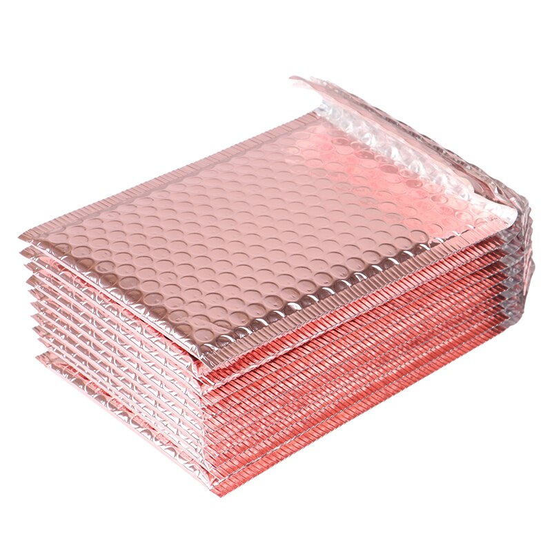 Enveloppe à bulles en or Rose, 15x20 + 4 Cm, 10 pièces, pour de mariage et carte postale