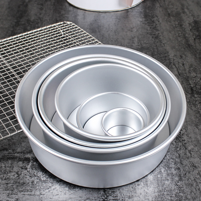 2 Om 12 Inch Aluminium Ronde Cakevorm Chiffon Cake Bakken Pan Pudding Kaas Cakevorm Diy Bakken Cake gereedschap