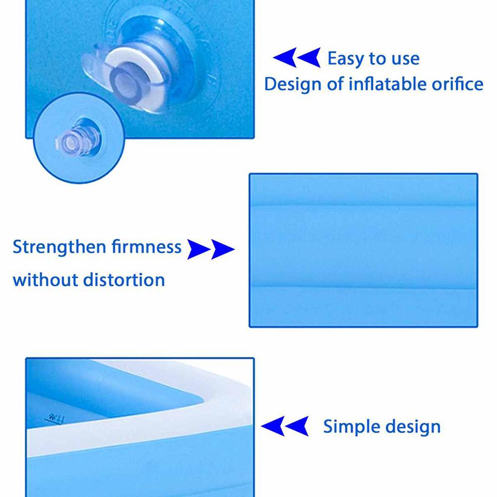 Inflatable Swimming Pool for Baby Kids Bathtubs Portable Folding Shower Water Play Inflatable Pool PVC Outdoor Swimming Pools