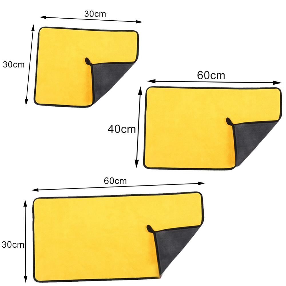 Wasstraat Microfiber Handdoek Pluche Auto Drogen Handdoek Wassen Auto Handdoek Pluche Polyester Fiber Car Cleaning Doek Sponzen Doeken Borstels
