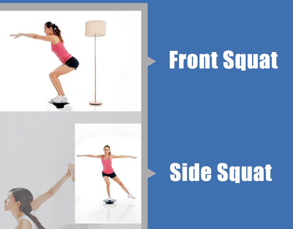 Fitness swing talje balance bord træningsplade fit stabilisator dans wobble borad disk pad gym hjemme træning abs yoga twister