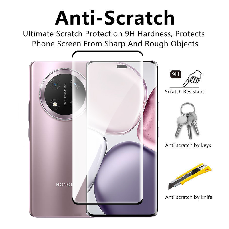 Für Honor Magie 7 Lite 5G Glas Honor Magie 5 6 7 Lite Gehärtetes Glas 3D Volle Abdeckung Gebogene Bildschirm Schutz für Magie 7 Lite Film