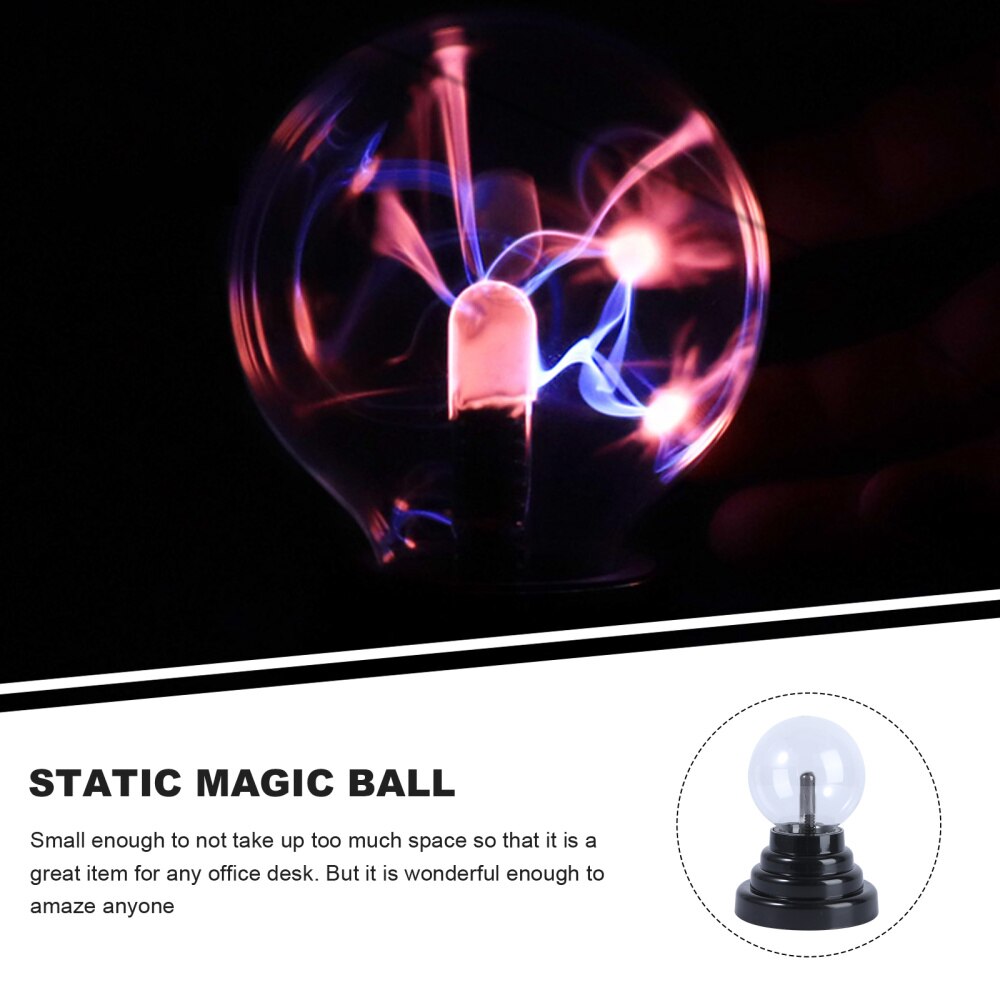 Plasma Globe Light Touch Sensitive Lights USB Globe Sphere Crystal Light Lamp for Office Desk Kids Child Party Birthday Fes