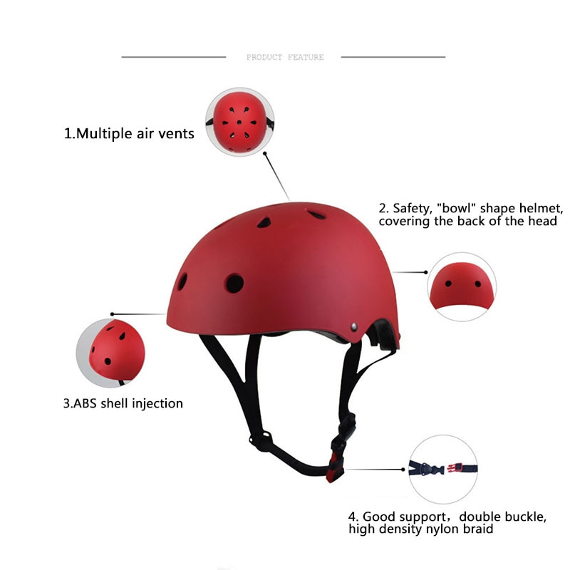 Hip-Hop Boy Helm Professionele Outdoor Sport Skateboard Schaatsen Helm Kinderen Fietshelm Bescherming Voor Kinderen Volwassenen