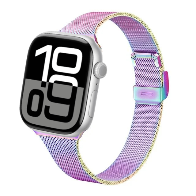 Slanke metalen horlogeband voor Apple Watch 10 42 mm 46 mm 9 8 7 41 mm 45 mm 6 5 4 SE 40 mm 44 mm Milanese polsband voor Iwatch Ultra 49 mm