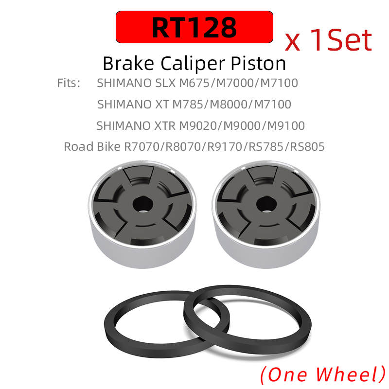 RISK-pistón de palanca de freno de bicicleta de titanio para Shimano XT/SLX/XTR, pinza de freno de disco hidráulico, piezas de reparación de bicicleta de carretera MTB: Azul