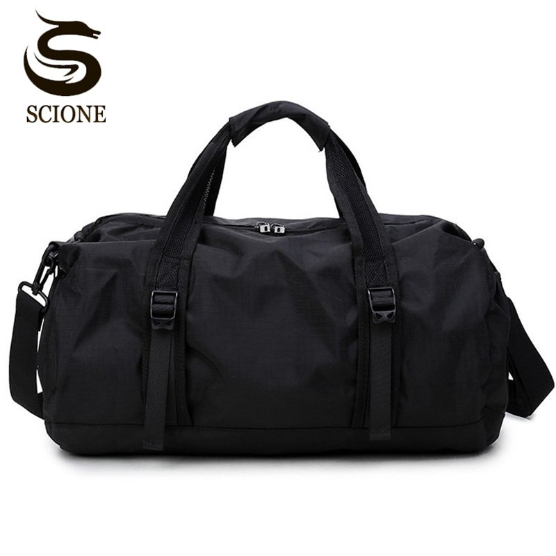 Scione rejse sports taske multifunktionelle rejsetasker til mænd og kvinder sammenfoldelig taske store kapacitet duffel foldetasker
