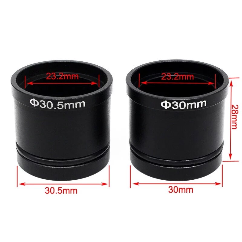 C-mount to 23.2mm to 30mm 30.5mm Microscope Adapter Ring 1.25 Inch to C-mount Adapters for Microscope CCD Camera Reduction Lens