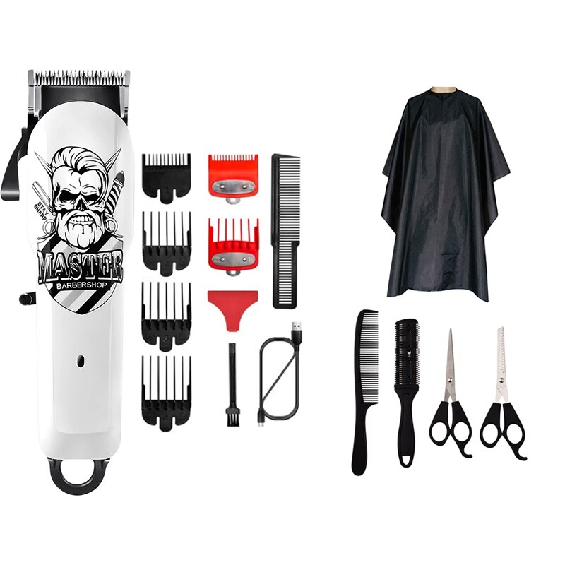 Kapperszaak Tondeuse Professionele Tondeuse Oplaadbare Kapper Elektrische Mannen Cordless Kapsel Verstelbare Keramische Blade: 12