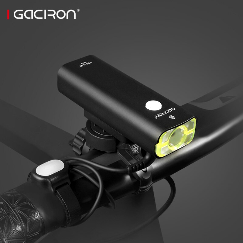 Gaciron Wiederaufladbare Bike Vorne Lenker Radfahren Led Licht 18650 Batterie Taschenlampe Scheinwerfer Fahrrad Zubehör