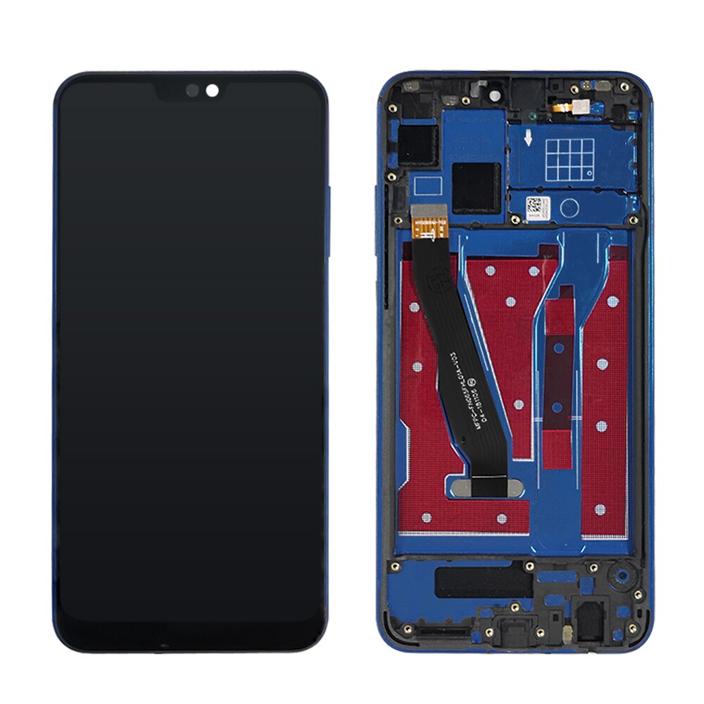 Huawei Honor 8X LCD Screen Display - 6.5 inch 1080x2340 IPS Touch Panel Digitizer with Frame: Blue