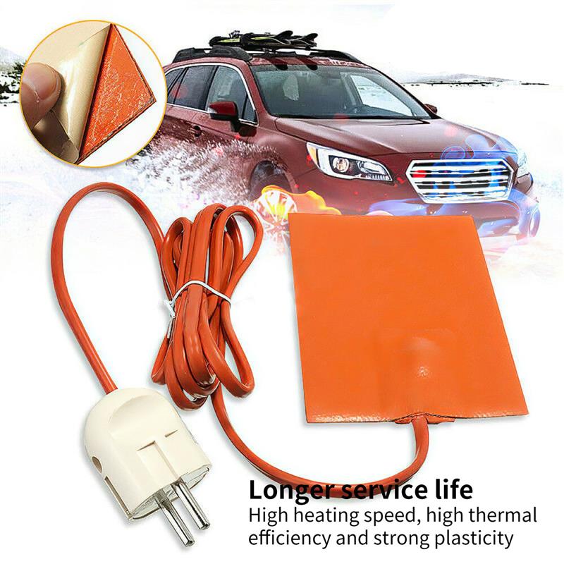 Universal 110V Car Heater Car Engine Block Heater Pad Portable Silicone Car Heater Oil Pan With US Plug Pad For Car Battery