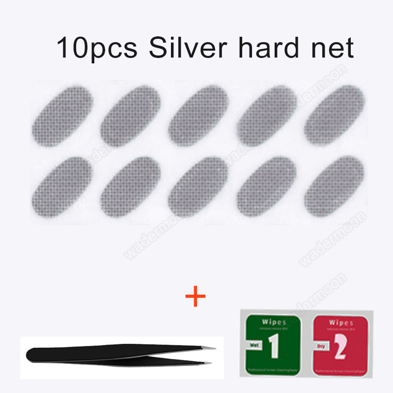 Replace Metal Earphone Dustproof Net Waterproof Filter Sound Outlet Antirust Sticker Earpiece Handset & Adhesive for Airpods 1 2: Silver