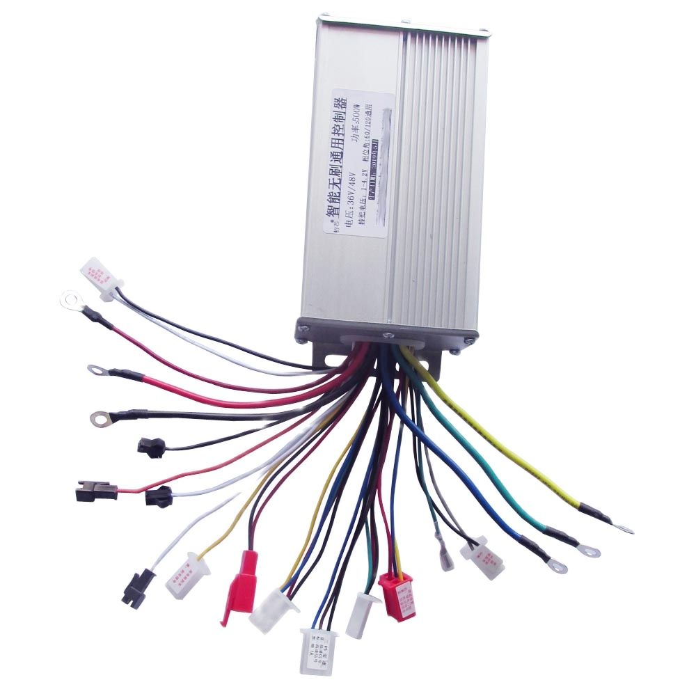36v/48v 350w elcykel/cykel/ebike controller för e-scooter dubbelläge borstlös hallsensor/sensorlös