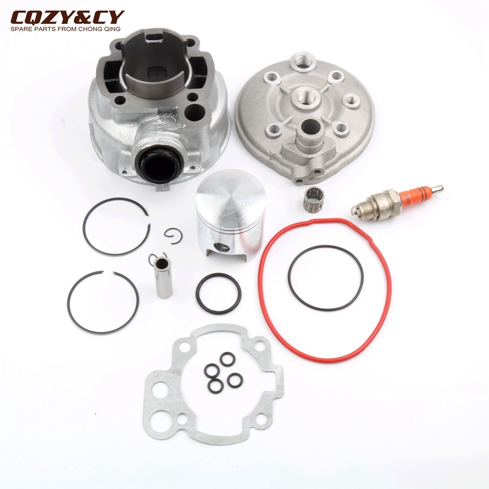 Kit de cilindro de gran cilindro para motocicleta, 90cc, 49mm, cabezal de cilindro para Yamaha DT50, TZR50, DT, TZR, 50cc, AM6, Minarelli, 2 tiempos