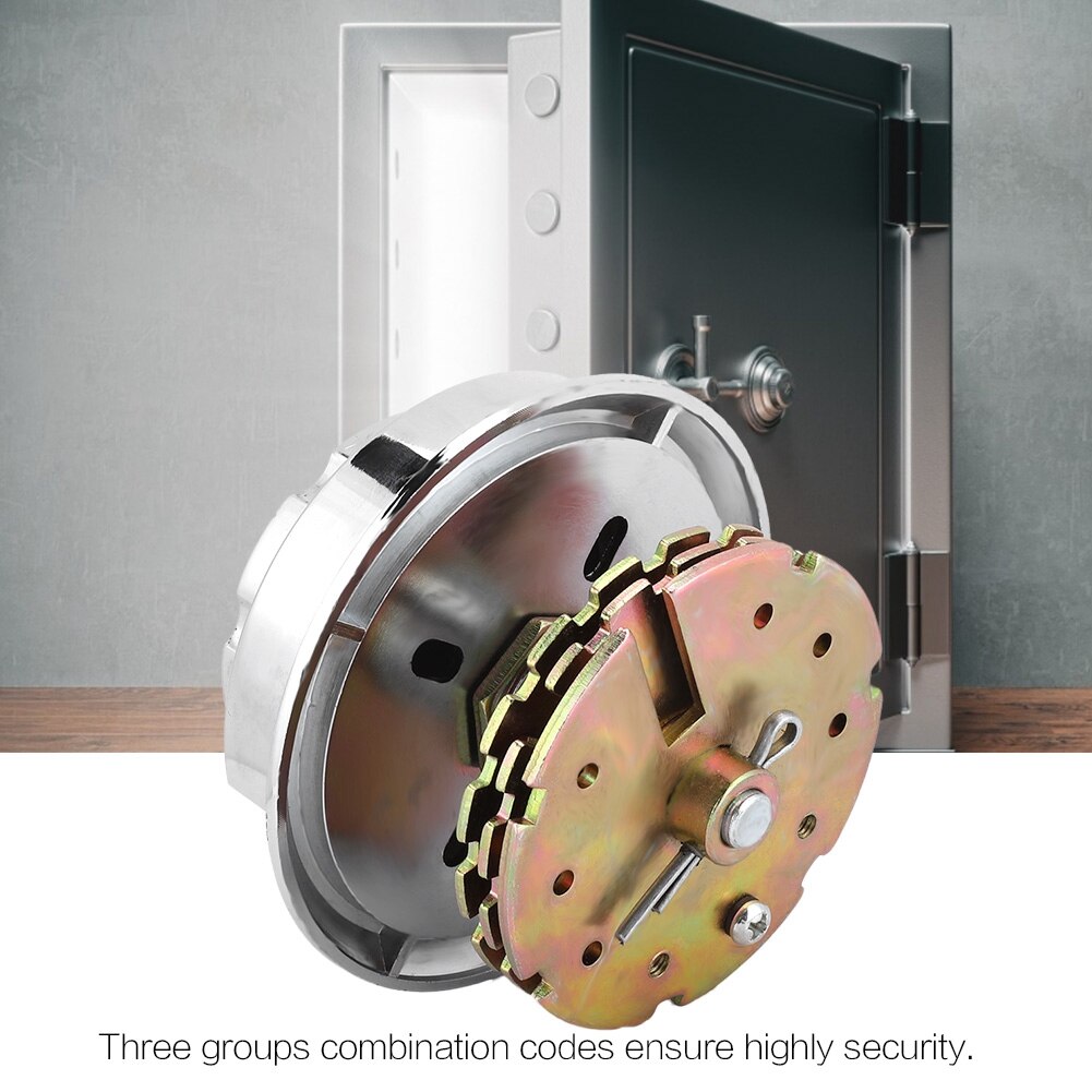 3 Disc Coded Dial Lock Metal Combination Locks for Jewelry Case Safe Box Document Cabinet Anti-theft Mechanical Coded Lock