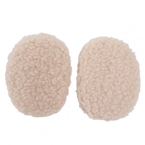 1 Pair Winter Cute Warm Foldable Bandless Earmuffs Earlap Ear Covers Warmer Protector Thicken Soft Earmuff Apparel Accessories: Beige S