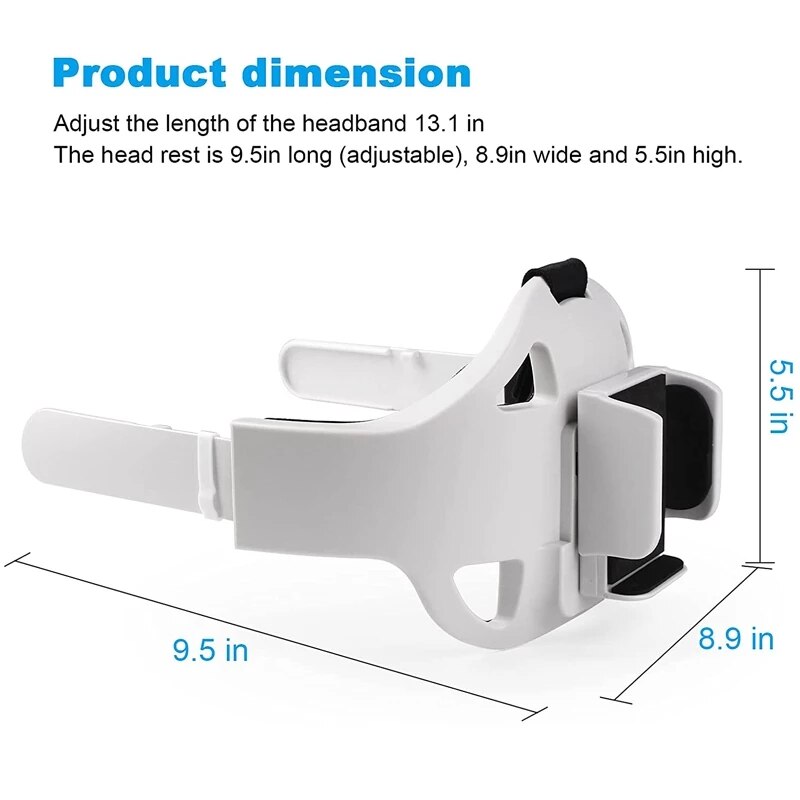 Ensemble de lunettes de protection VR pour Oculus Quest 2, serre-tête réglable, boîte d&#39;accessoires